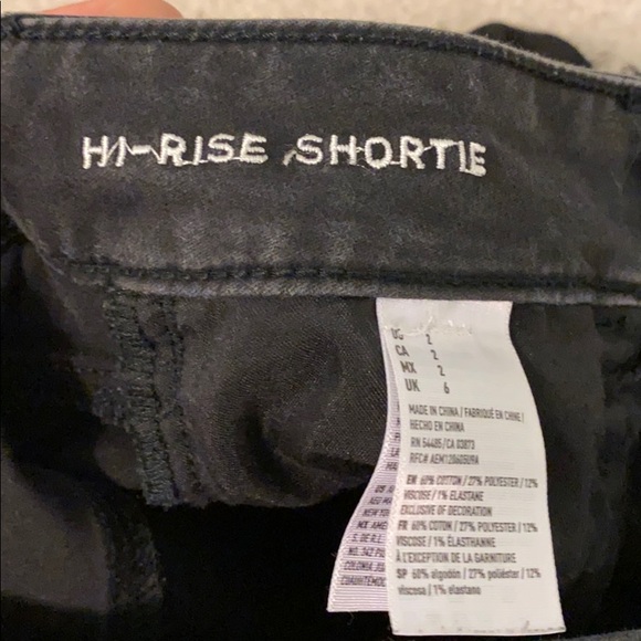 black jean shorts - Picture 3 of 3